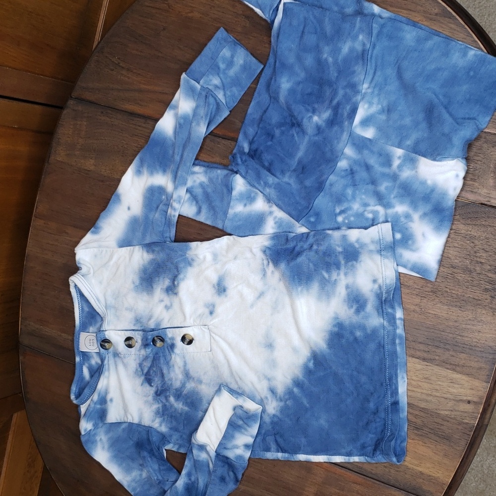 Lou Lou Mateo Top & Bottom Tie Dye Two Piece Set Sz 12-24M